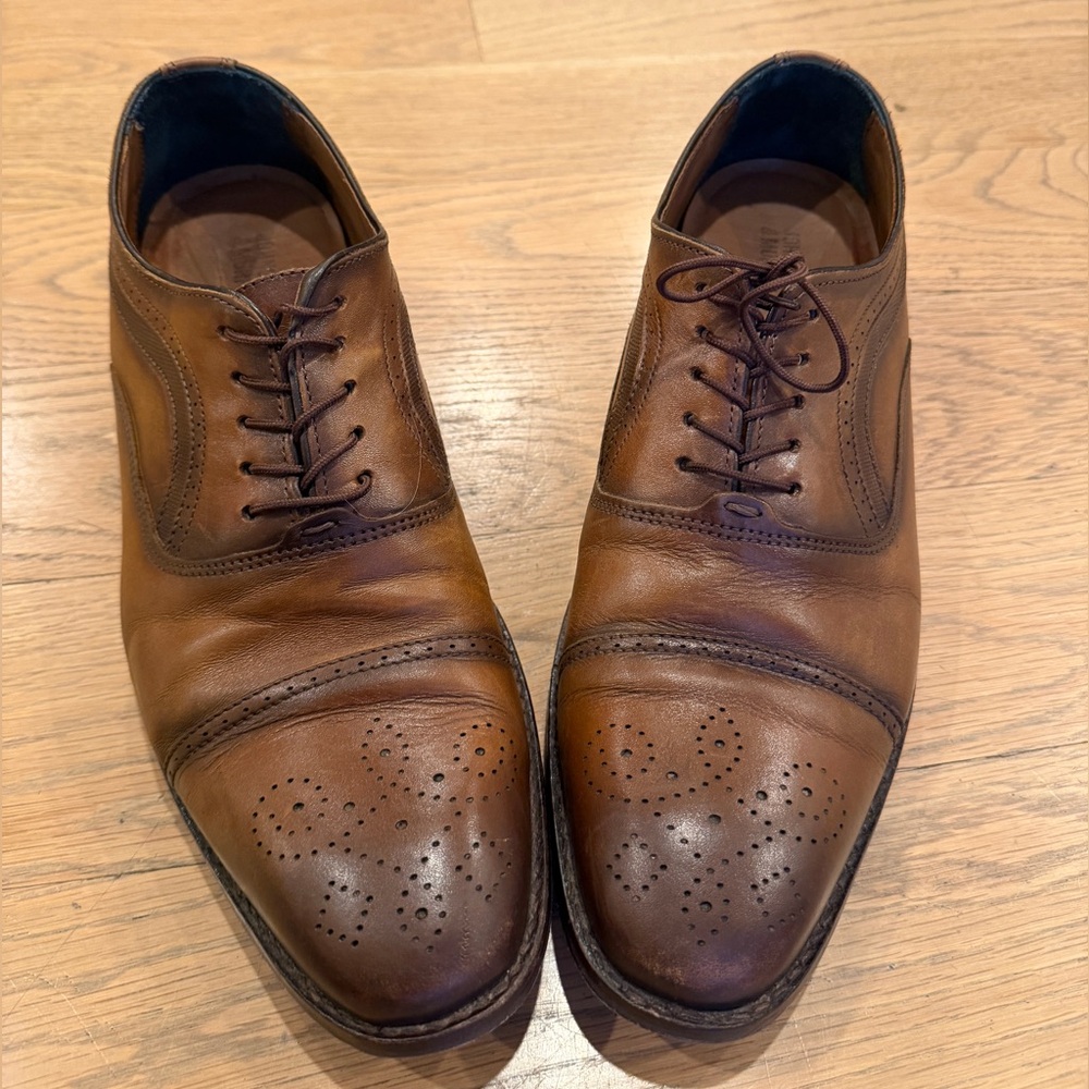 Johnston & Murphy Tan Leather Oxfords Men’s 11